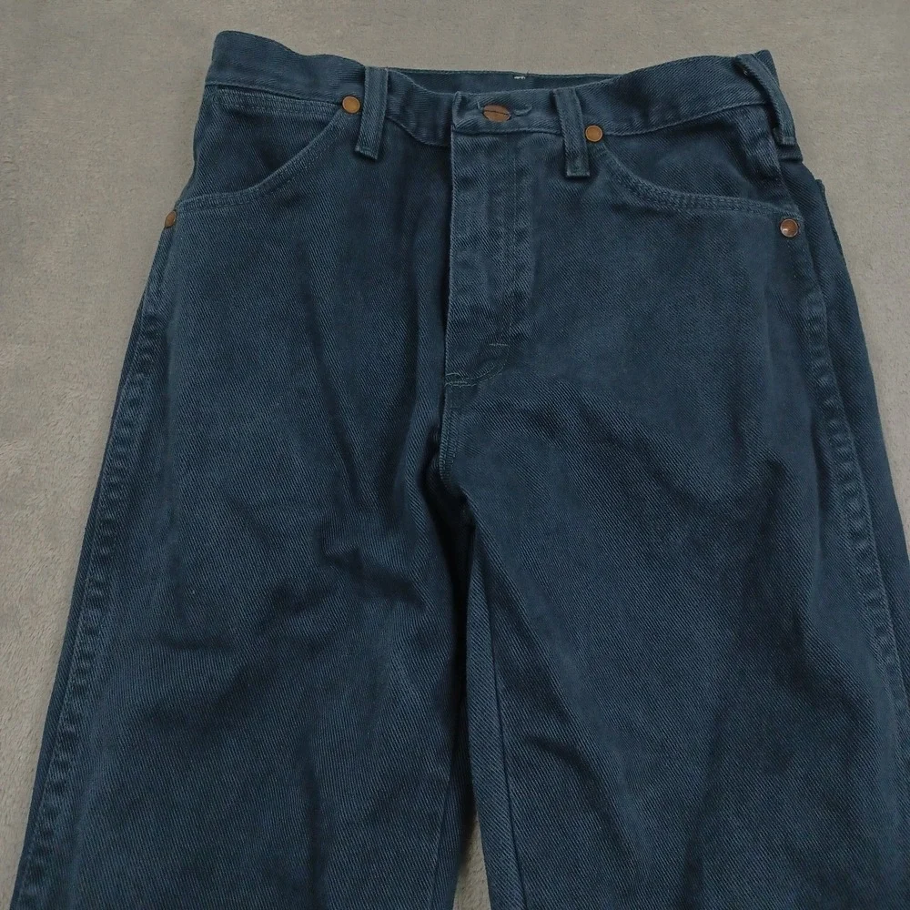 Vintage Wrangler Jeans Mens 29x34 Blue Denim Bootcut Made In USA Western